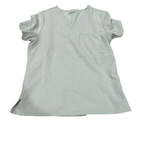 Mandala Light blue V-Neck scrub Top